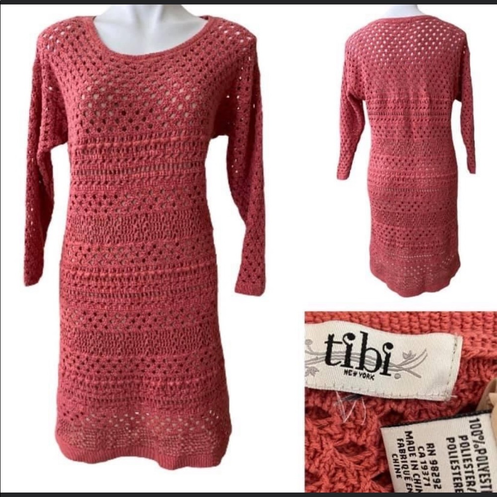 Tibi Scoop Neck Dress